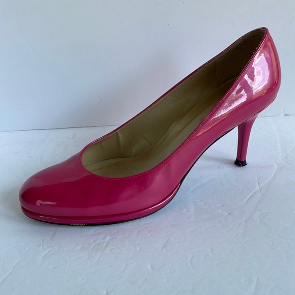 Stuart Weiztman 8.5 heels Patent Pink pumps - Picture 1 of 12